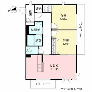 ベレオK【2階】の間取り