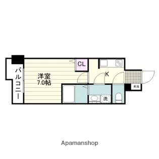 S−RESIDENCE加治屋町ACHIEVE【6階】の間取り