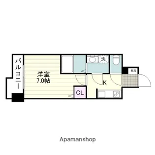 S−RESIDENCE加治屋町ACHIEVE【7階】の間取り