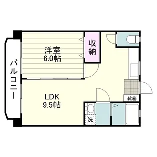 森山ビル(紫原3丁目)【0302号室】の間取り