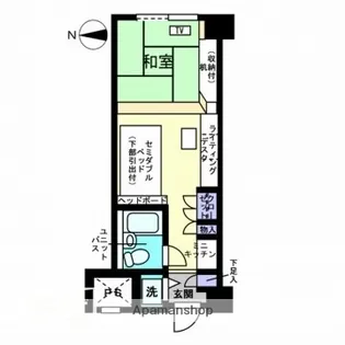アルファコンフォート鹿児島【805号室】の間取り