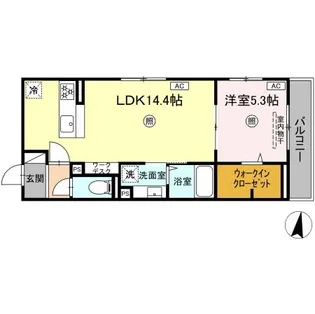 DーRESENA和田【3階】の間取り