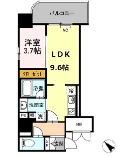 D' FOREST 甲南【6階】の間取り