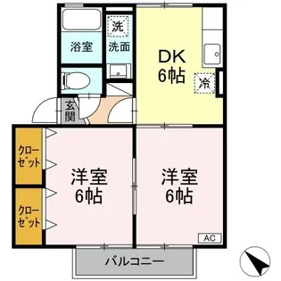イクスピアリ ベ マーイ【1階】の間取り