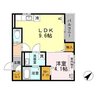 メルベーユコート【3階】の間取り