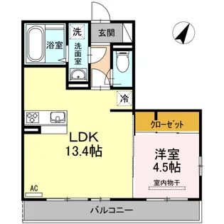 玉里光ハイツ【2階】の間取り