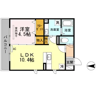 フェリーチェ西田【3階】の間取り