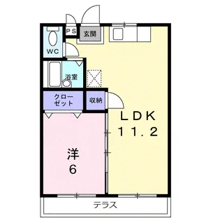パープルハイツ【1階】の間取り