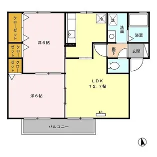 コスモヒルズ【1階】の間取り