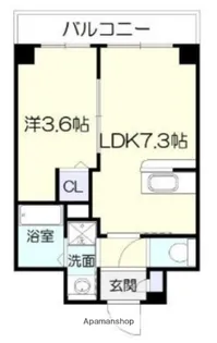 ピネータ天保山【507号室】の間取り