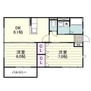 サンハイム明和【0201号室】の間取り