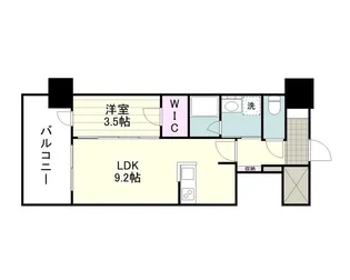 RJRプレシア鹿児島駅前【0503号室】の間取り