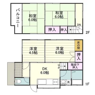 鹿児島県鹿児島市下伊敷3丁目【一戸建】の間取り