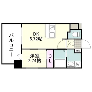 リアンシエルブルー高麗【0205号室】の間取り