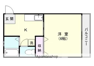 コーポサザン【2階】の間取り