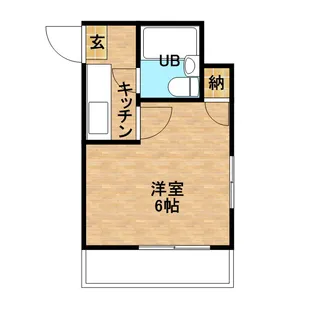 スカイコート永吉【202号室】の間取り