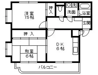 コンフォートエース【202号室】の間取り
