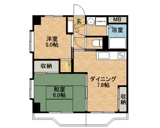 ティアラハイツ栄門【3階】の間取り