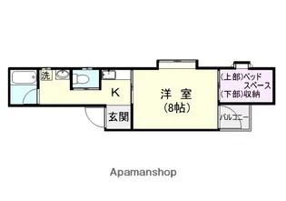 ラフォーレ下荒田【4階】の間取り