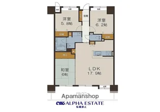 ロフティ天保山公園【11階】の間取り