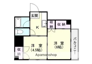 中島マンション【301号室】の間取り