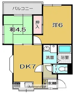 クリーンハイツ【201号室】の間取り