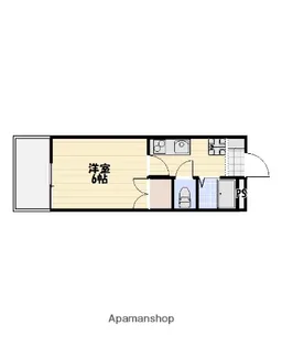エクステンド谷山【210号室】の間取り