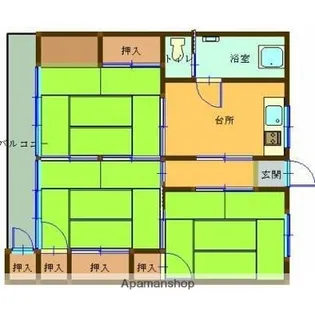 城山第二ビル【406号室】の間取り