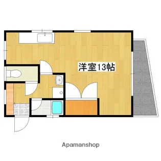 ハイツ森【1階】の間取り