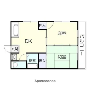 シャルルコーポ紫原【2階】の間取り