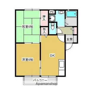 ヴィラⅢ【2階】の間取り