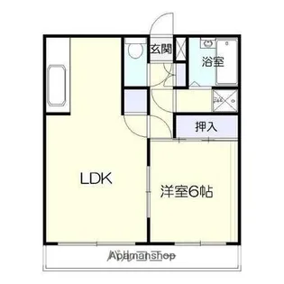 ヴィルヌーブ21【2階】の間取り