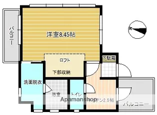 1Kの間取り画像