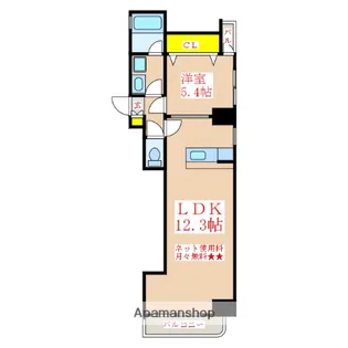 さくらヒルズ樋之口参番館【303号室】の間取り