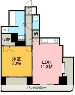 ロイヤルパレス松原【8階】の間取り