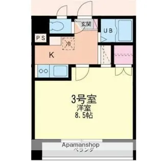 KL荒田【3階】の間取り