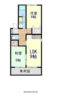 セジュールガーデンビュー【1階】の間取り