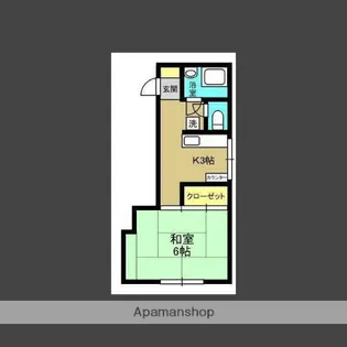 ティダハイム下荒田【410号室】の間取り