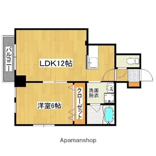 グランパルク椿館【5階】の間取り