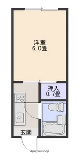 Kアパート【2階】の間取り