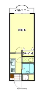 パティオス清水【3階】の間取り