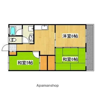 千年ハイツ【2階】の間取り