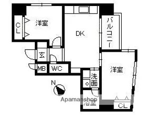 さくらヒルズ天公前【602号室】の間取り