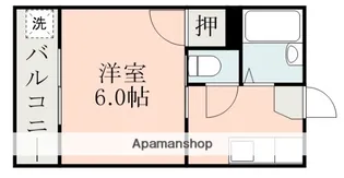 セレンディー小松原【4階】の間取り