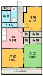 れいめい本館【305号室】の間取り