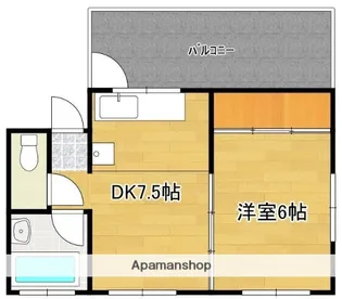 第6濵田ビル【4階】の間取り