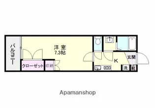 グランヴェルデ下荒田【1階】の間取り
