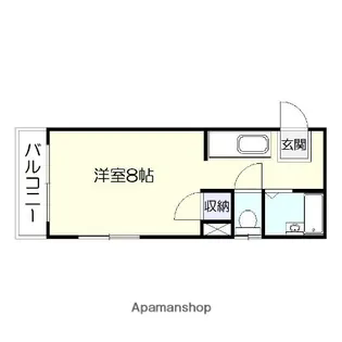 ビッグバーンズマンション田上【1階】の間取り