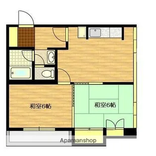 エクステンド郡元【201号室】の間取り