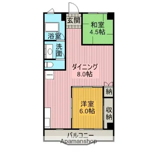 芳ビル【2階】の間取り